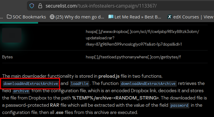 Tusk download functions