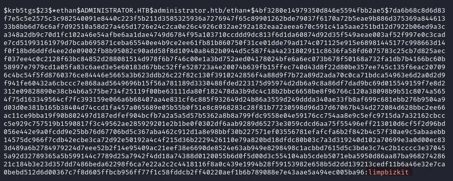 Ethan password cracked