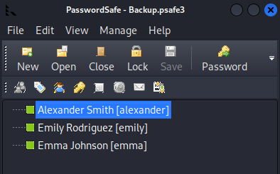 psafe3 credentials