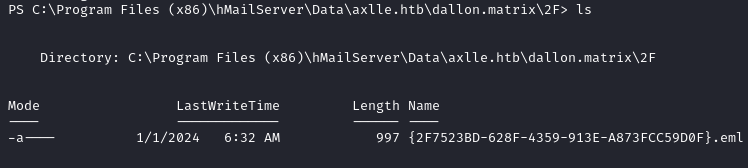 eml file location