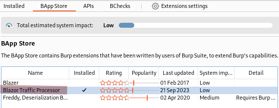 BTP extension