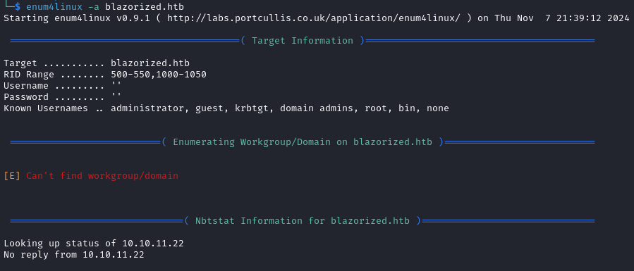 enum4linux smb enumeration