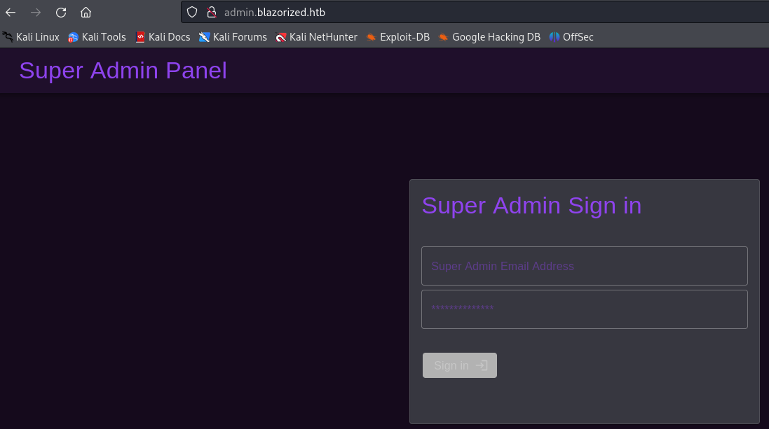 super admin login