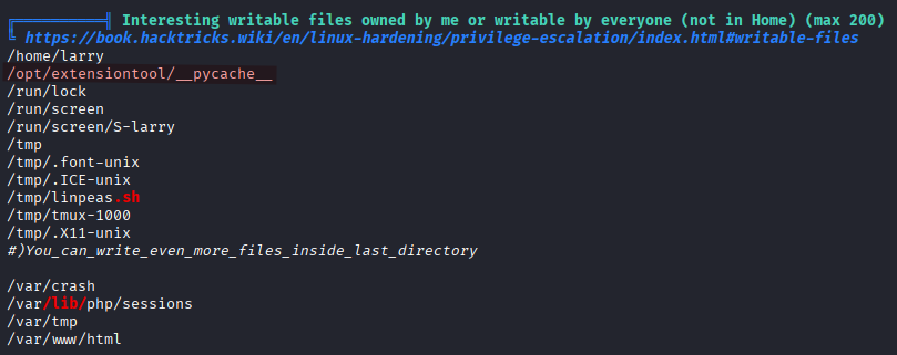 world-writable pycache directory