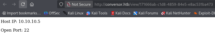 Conversor HTML file display