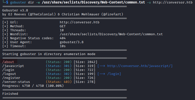 directory brute forcing