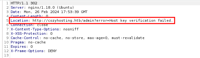 cozyhosting-host-key-failure