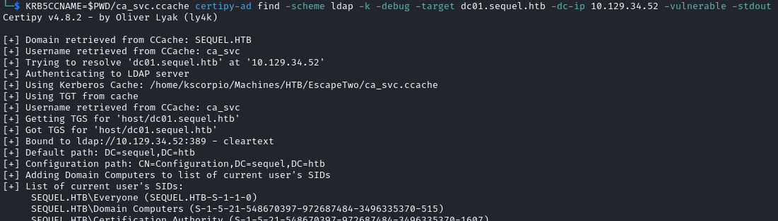 certificate enumeration