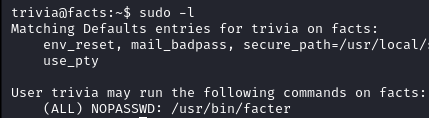 facter binary