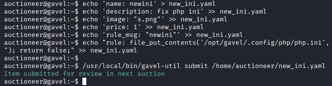 YAML file to disable PHP restrictions