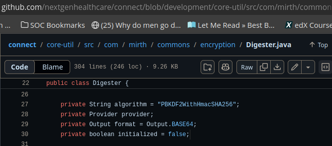 Mirth hash type