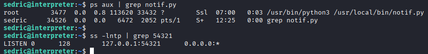 Interpreter processes