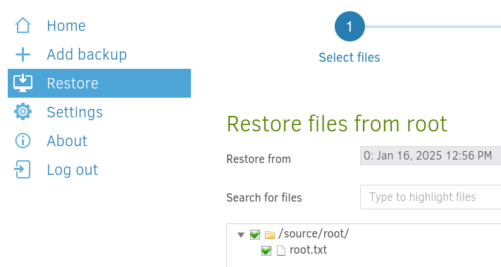 restore root flag