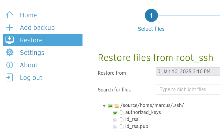 authorized_keys file restore