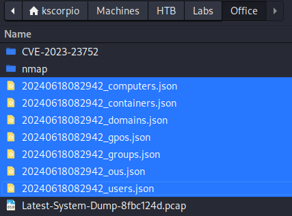 Bloodhound json files