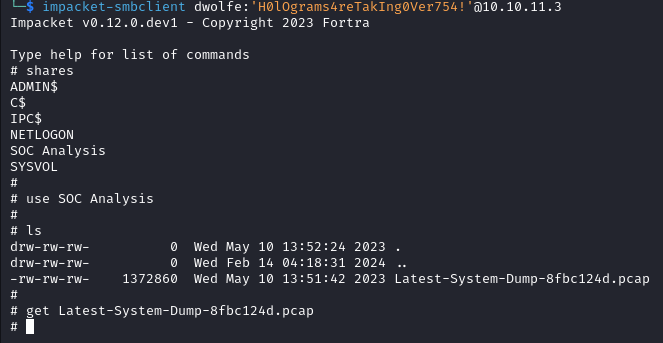 SMB login and SOC Analysis share