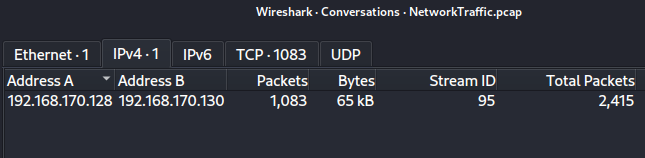 attacker to victim packets