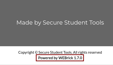 Website powered by WEBrick 1.7.0