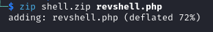 reverse shell zip