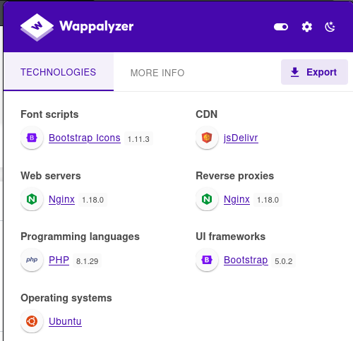 wappalyzer