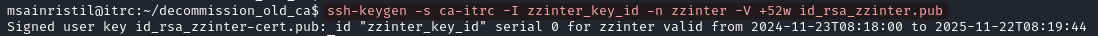 zzinter SSH certificate