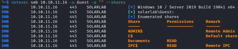 SolarLab shares enumeration