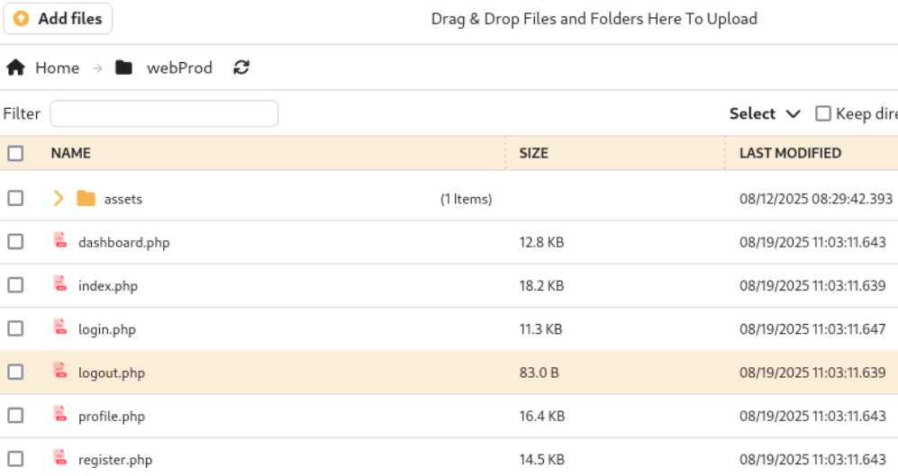 CrushFTP Add files options