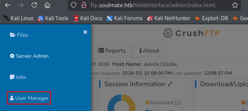 CrushFTP user manager