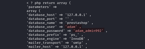 credentials in decompressed file