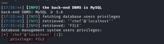 database user privilege