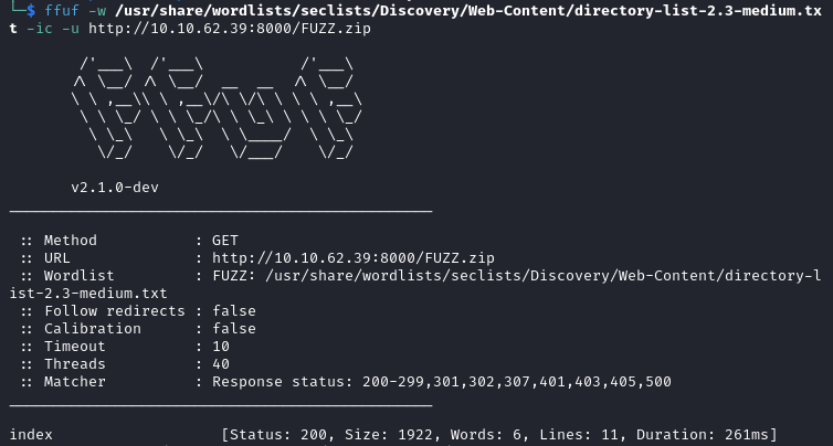 File fuzzing results