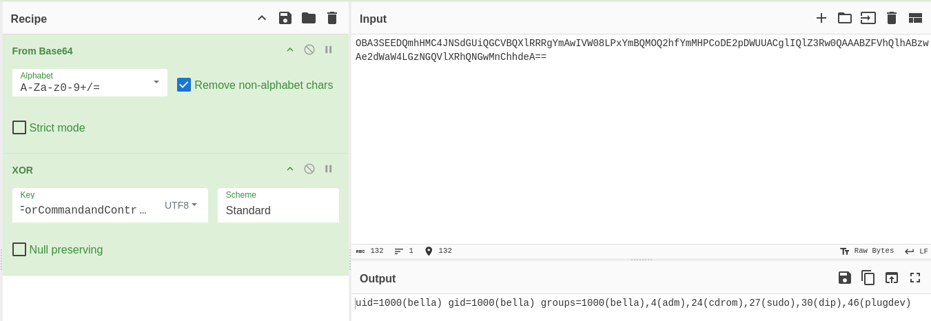 decoded response in CyberChef