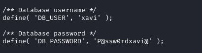 xavi password